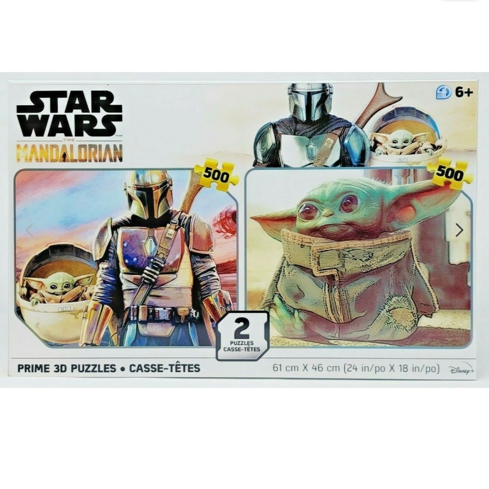 Star Wars The Mandalorian  2-Pack Prime 3D Puzzles